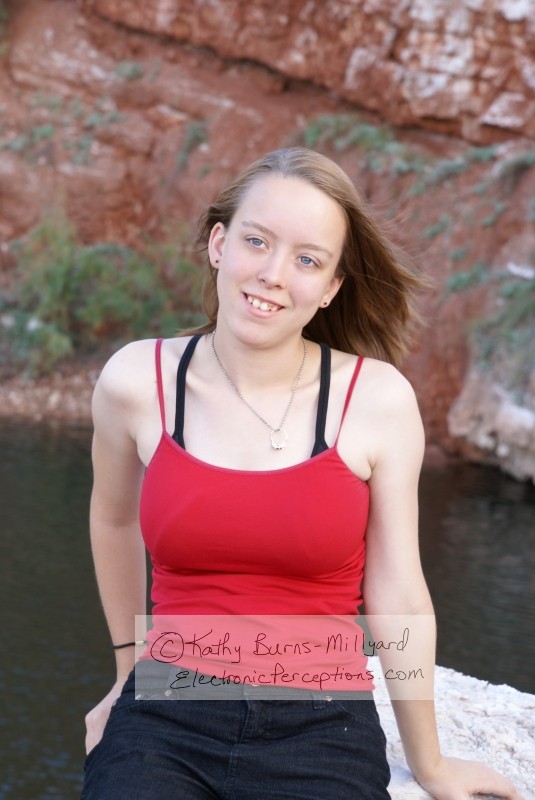 Stock Photo: Pretty Girl Outdoors - by Kathy Burns-Millyard