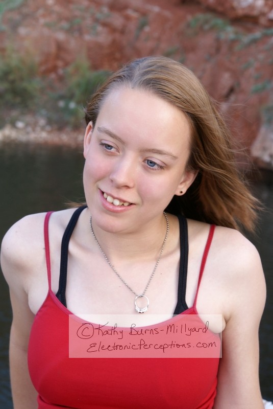 Stock Photo: Attractive Young Woman Outdoors - by Kathy Burns-Millyard