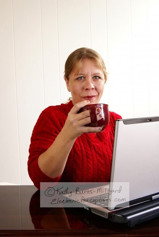 Stock Photo: Woman Working - by Kathy Burns-Millyard