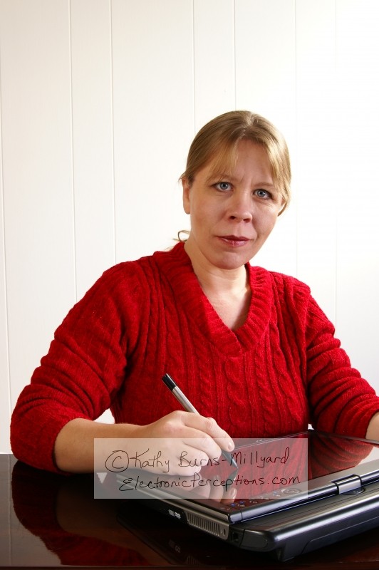 Stock Photo: Woman Working - by Kathy Burns-Millyard
