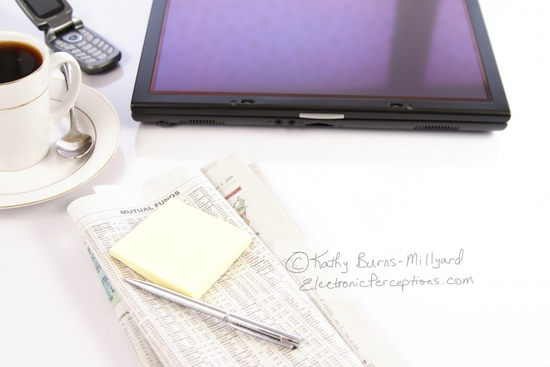 Stock Photo: Mobile Office with Tablet PC - by Kathy Burns-Millyard