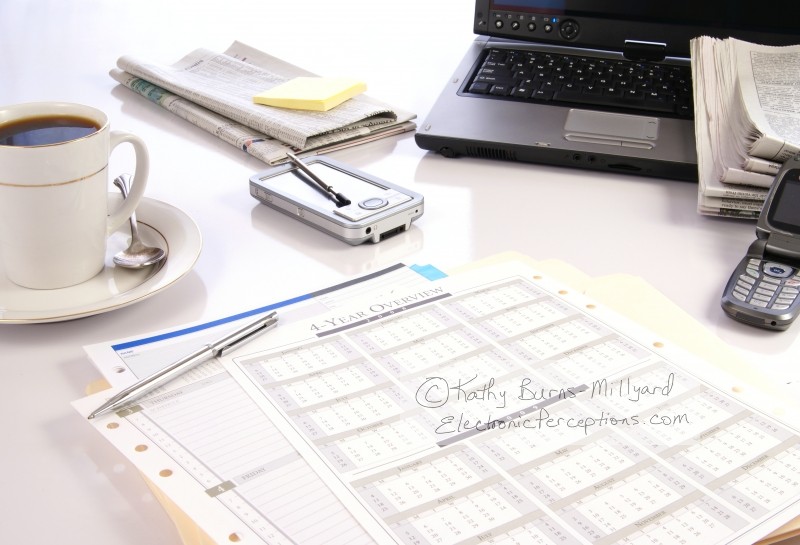 Stock Photo: Office Desk - by Kathy Burns-Millyard