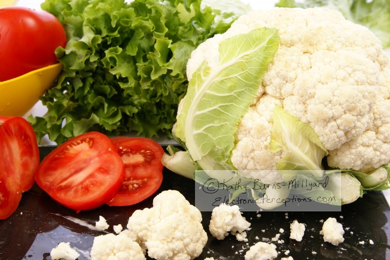 Raw Cauliflower - Stock photography ©Kathy Burns-Millyard