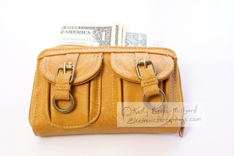 Stock Photo: Woman’s Wallet - by Kathy Burns-Millyard
