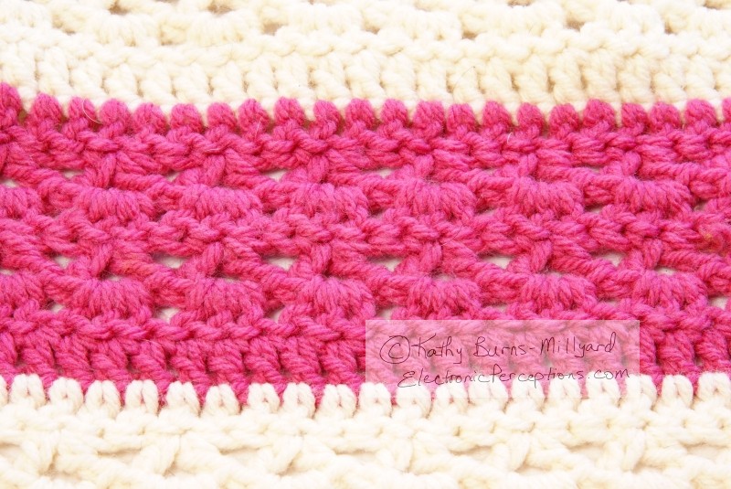 Stock Photo: Crochet Pattern Texture - by Kathy Burns-Millyard