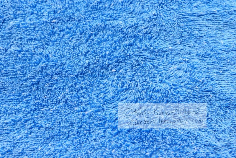 Stock Photo: Blue Terrycloth Texture - by Kathy Burns-Millyard