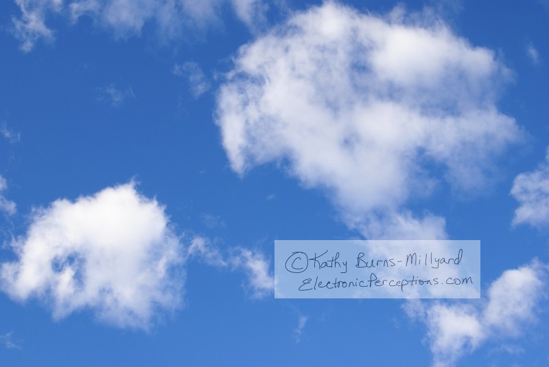 Stock Photo: Blue Sky & Clouds - by Kathy Burns-Millyard
