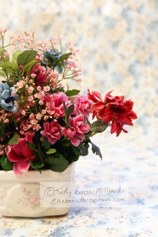 Stock Photo: Silk Flowers - by Kathy Burns-Millyard