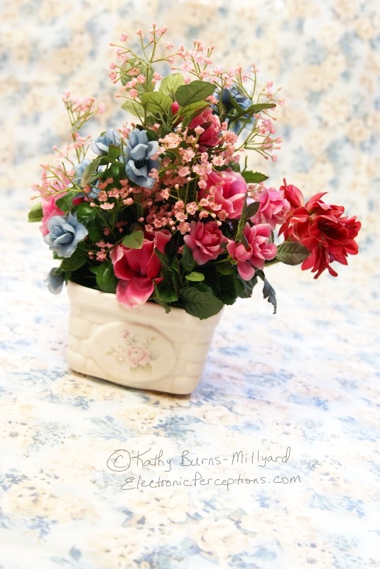 Stock Photo: Silk Flowers - by Kathy Burns-Millyard