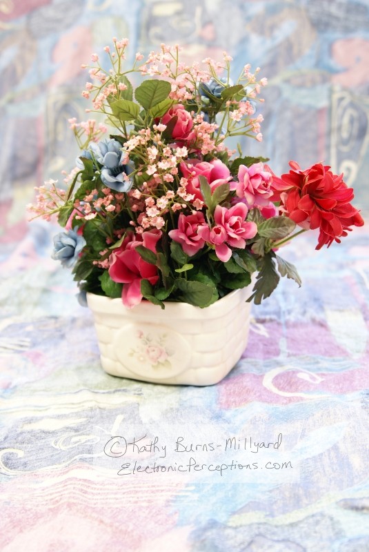 Stock Photo: Silk Flowers - by Kathy Burns-Millyard