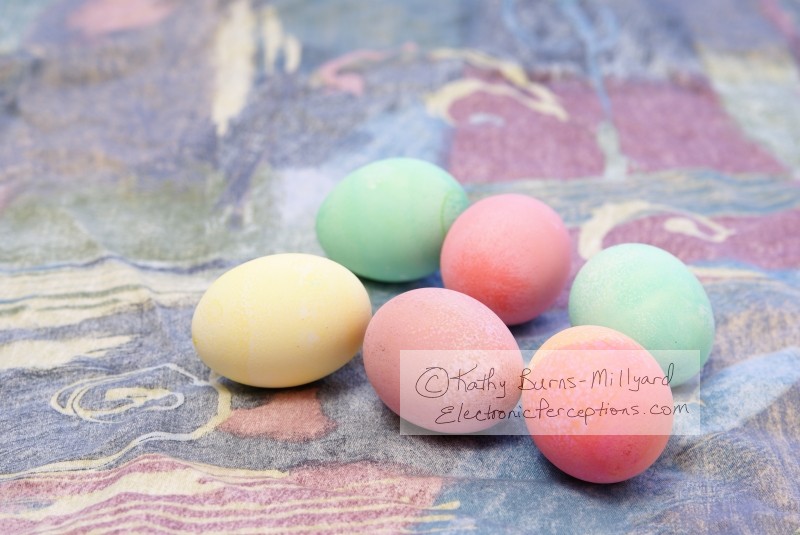 Stock Photo: Colorful Easter Eggs - by Kathy Burns-Millyard