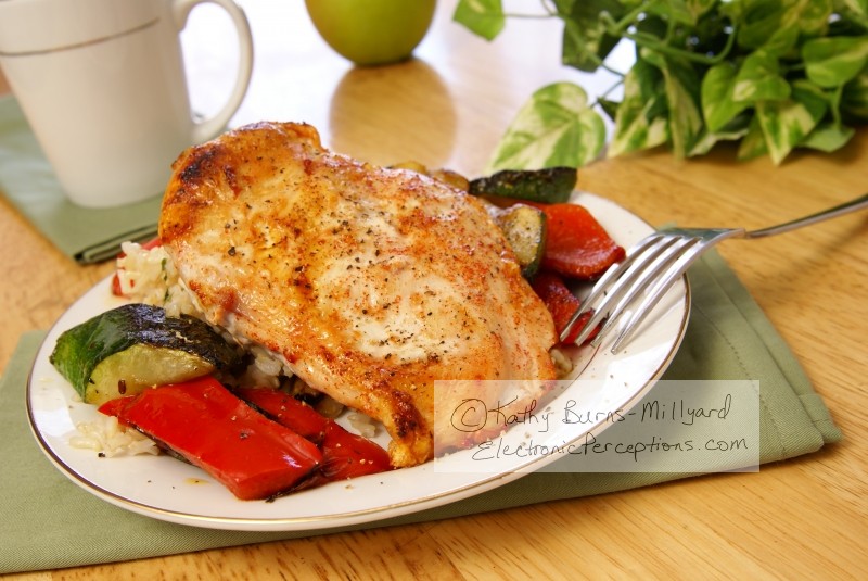 Stock Photo: Broiled Pepper Chicken Breast part 4 - by Kathy Burns-Millyard
