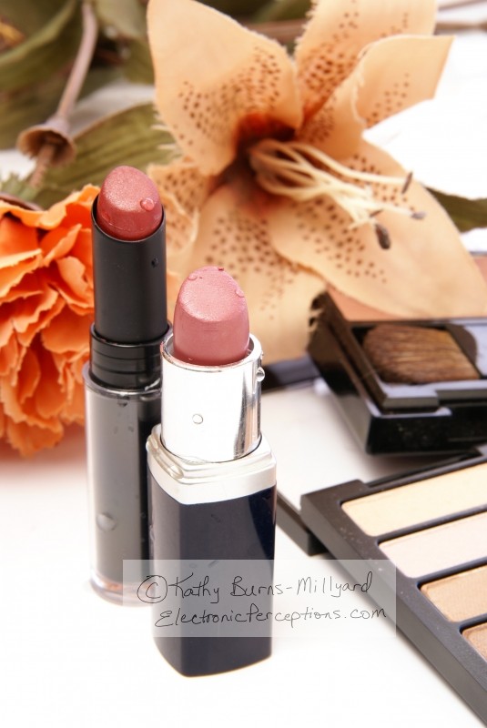 Stock Photo: Lipstick and Flowers - by Kathy Burns-Millyard