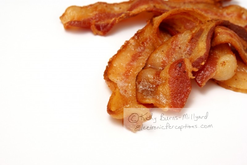 Stock Photo: Cooked Bacon - by Kathy Burns-Millyard