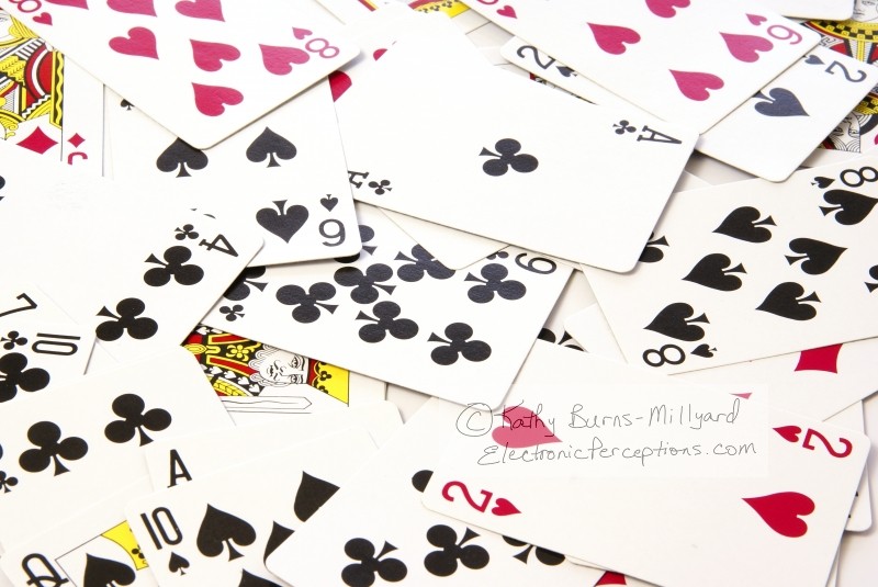 Stock Photo: Playing Cards Background - by Kathy Burns-Millyard