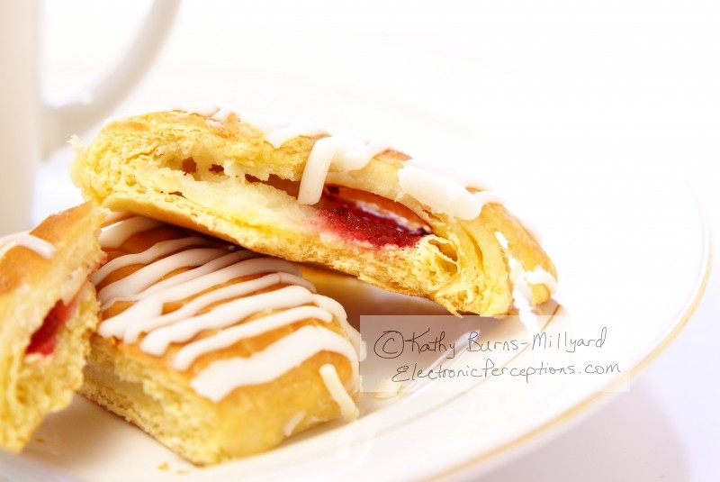 Stock Photo: Danish and cappuccino - by Kathy Burns-Millyard