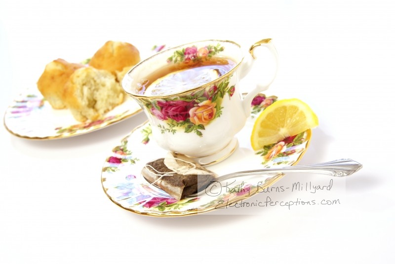 Stock Photo: Lemon Tea Angled - by Kathy Burns-Millyard
