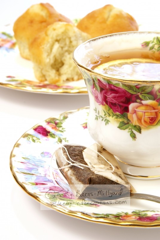 Stock Photo: Tea and Muffins - by Kathy Burns-Millyard