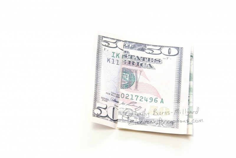 Stock Photo: $50 Bill - by Kathy Burns-Millyard