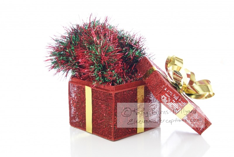Stock Photo: Christmas Box - by Kathy Burns-Millyard
