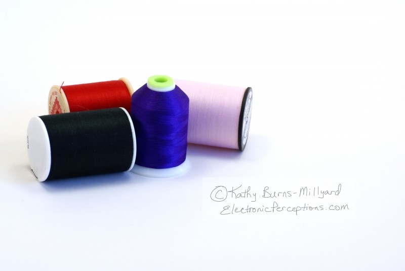 Stock Photo: Spools of Thread - by Kathy Burns-Millyard