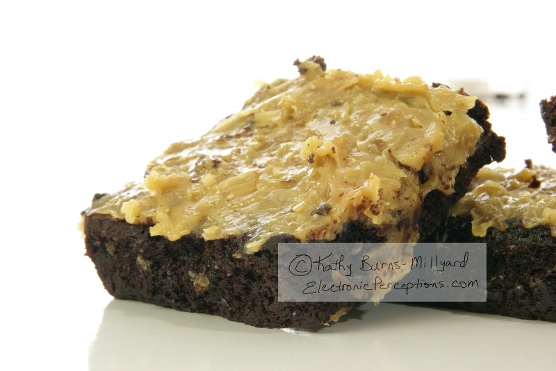 Stock Photo: Brownie With Coconut Icing - by Kathy Burns-Millyard