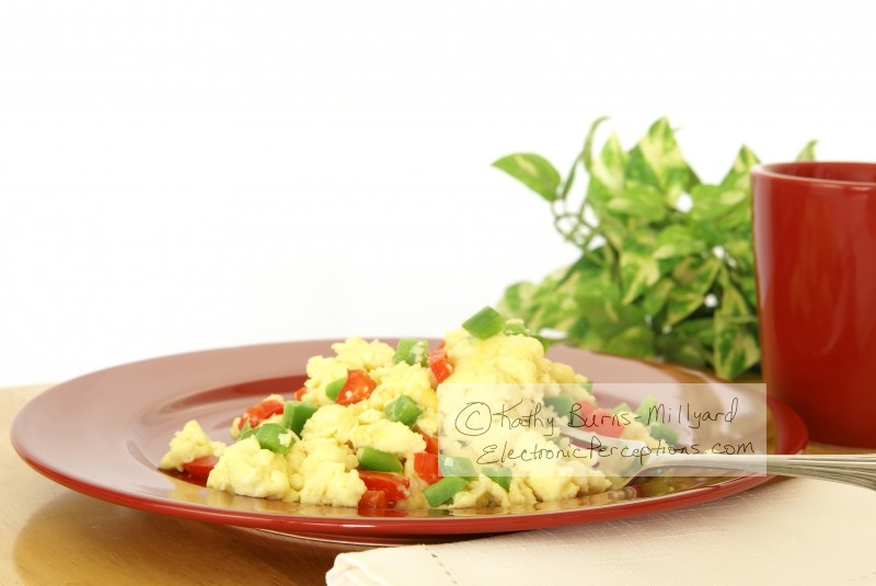Stock Photo: Fluffy Scrambled Eggs - by Kathy Burns-Millyard