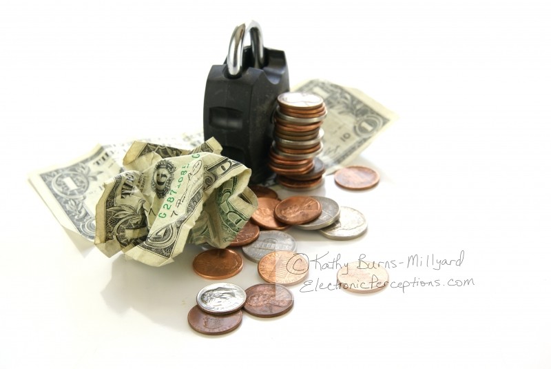 Stock Photo: Locked Money Concept - by Kathy Burns-Millyard