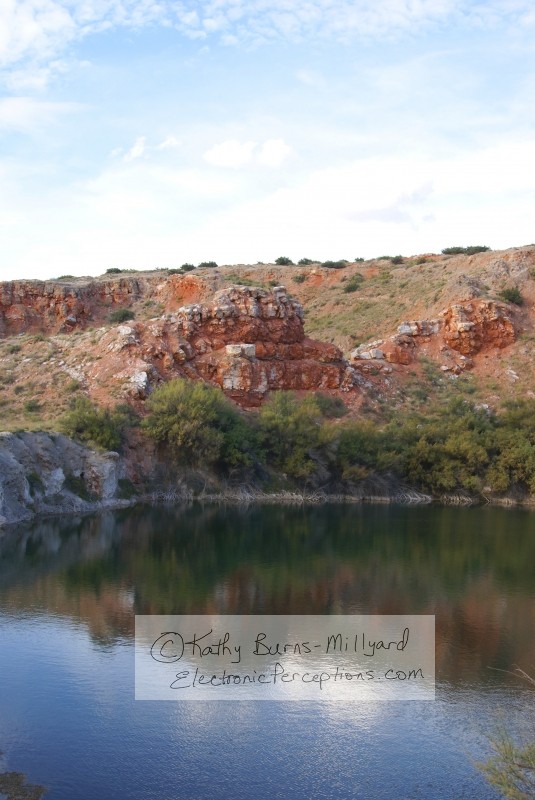 Stock Photo: Scenic Red Rocks & Cliffs - by Kathy Burns-Millyard
