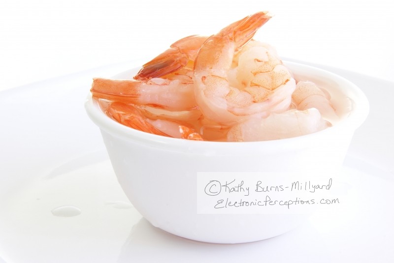 Stock Photo: Shrimp in Bowl - by Kathy Burns-Millyard
