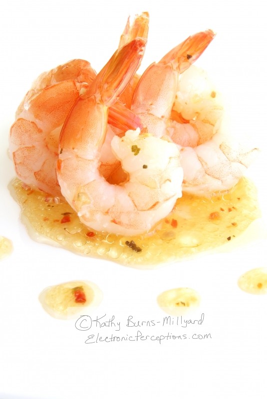 Stock Photo: Shrimp With Herbs - by Kathy Burns-Millyard