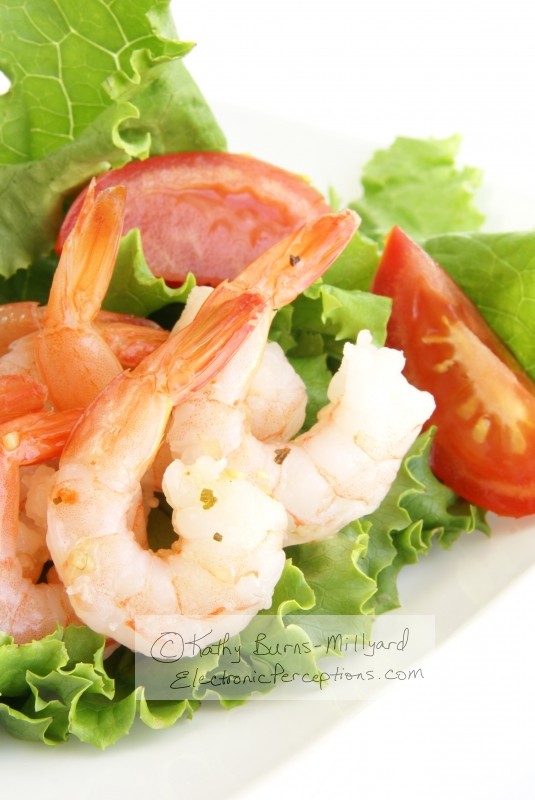 Stock Photo: Shrimp Salad - by Kathy Burns-Millyard