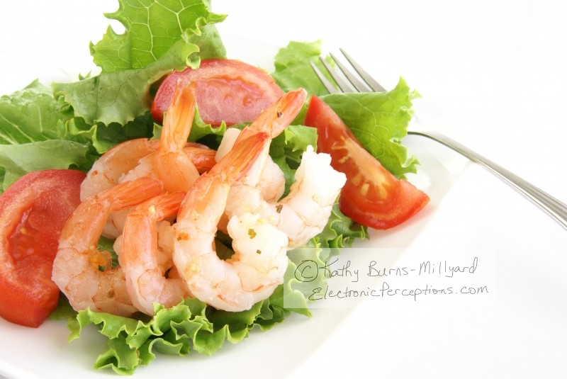 Stock Photo: Shrimp Salad - by Kathy Burns-Millyard