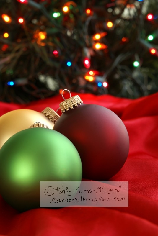 Stock Photo: Colorful Christmas Balls - by Kathy Burns-Millyard