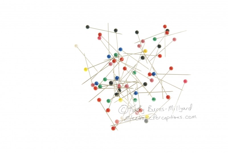 Stock Photo: Sewing Pins - by Kathy Burns-Millyard