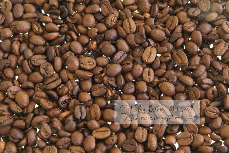 Stock Photo: Coffee Beans Background - by Kathy Burns-Millyard