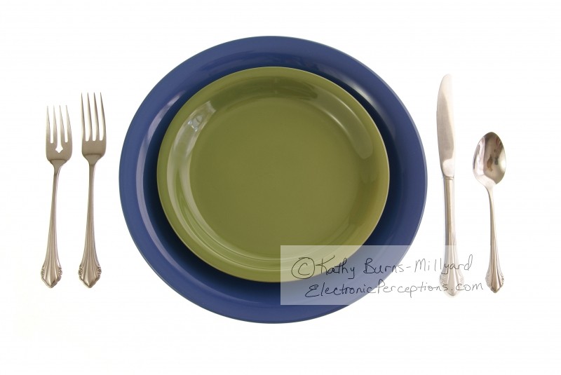 Stock Photo: Blue Green Setting - by Kathy Burns-Millyard