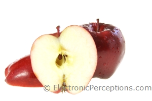 Stock Photo: Apple Half - by Kathy Burns-Millyard