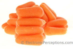 Stock Photo: Stacked Baby Carrots - by Kathy Burns-Millyard
