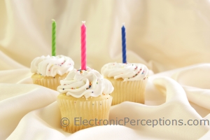 Stock Photo: Candle Cupcakes - by Kathy Burns-Millyard