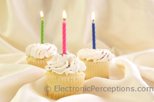 Stock Photo: Cupcake Birthday - by Kathy Burns-Millyard