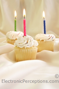 Stock Photo: Birthday Cupcakes - by Kathy Burns-Millyard