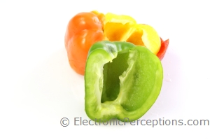 Stock Photo: Green Bell Pepper - by Kathy Burns-Millyard