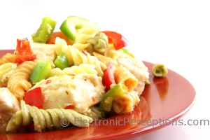 Stock Photo: Chicken Pasta Salad - by Kathy Burns-Millyard