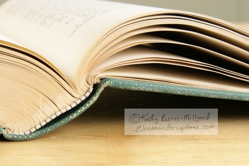 Stock Photo: Open Book Pages - by Kathy Burns-Millyard