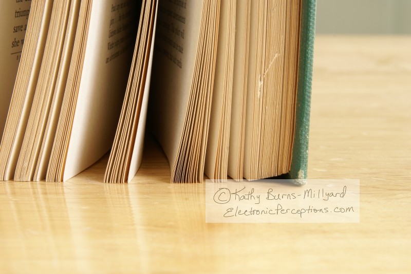 Stock Photo: Old Book Pages - by Kathy Burns-Millyard