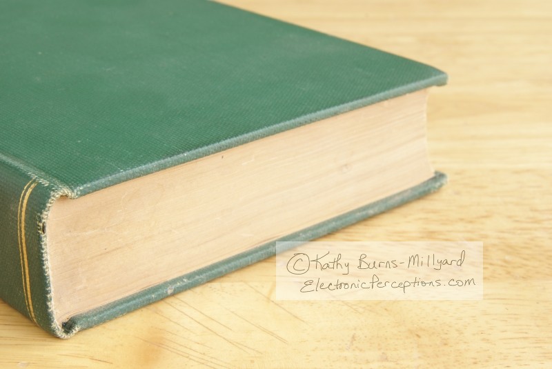 Stock Photo: Vintage Green Book - by Kathy Burns-Millyard
