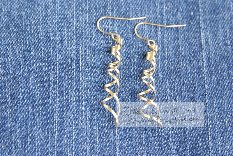 Stock Photo: Spiral Earrings - by Kathy Burns-Millyard