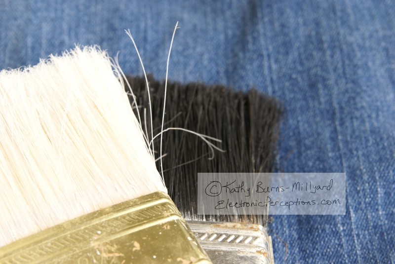 Stock Photo: Paint Brush Heads - by Kathy Burns-Millyard