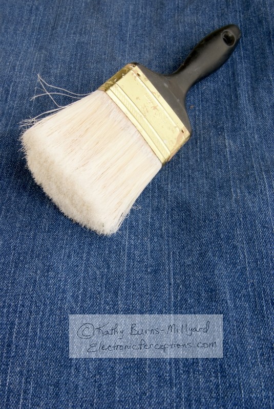 Stock Photo: Old Paintbrush - by Kathy Burns-Millyard